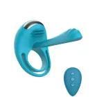 Passionate Joy Stick Vibrating Cock Ring – Blue — Photo 1