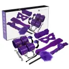 Experience Purple Series бондажный набор – 8 предметов – сиреневая искусственная кожа — Фото 1