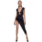 Cottelli Party Dress Model XL асимметричное платье с оборками – чёрное – XL — Фото 2
