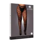 Südamemustriga sukkpüksid – Plus size – Mustad — Foto 1