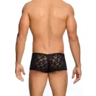 MOB Eroticwear nėrinių bokserio šortai su rožių raštu – juodi – L/XL — Nuotrauka 2