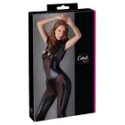 Cottelli Collection Wet Look Jumpsuit – Black – L — Photo 1