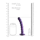 Pērlīšu G-punkta dildo – 16.5 cm (6.5″) – Violets — Foto 8