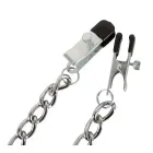 BK Adjustable Nipple Clamps with Chain – Silver — Photo 5