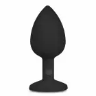 EasyToys Diamond silikona anālais spraudnis Small Black – 7 cm – melns — Foto 2