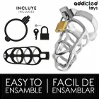Addicted Toys Silver Lock Metal Chastity System Size M – Secure Design — Photo 4