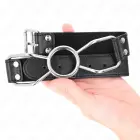 KINK Spider Mouth Gag S – silikonas ir dirbtinė oda – juodas/raudonas — Nuotrauka 4