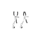 Fetish Tentation Coffret Bondage SM – vegan leather bondage set, 10 pieces (rope, blindfold, collar with leash, feather, ball gag, ankle and wrist cuffs, whip, nipple clamps, paddle) — Photo 5