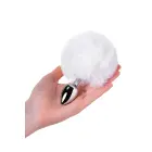 TOYFA metāla anālais spraudnis ar mākslīgās kažokādas asti – Sudrabains Foto 3