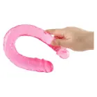 Bubblegum Blast Groovy Times – želee kahepoolne dildo – roosa – 37,5 cm — Foto 4