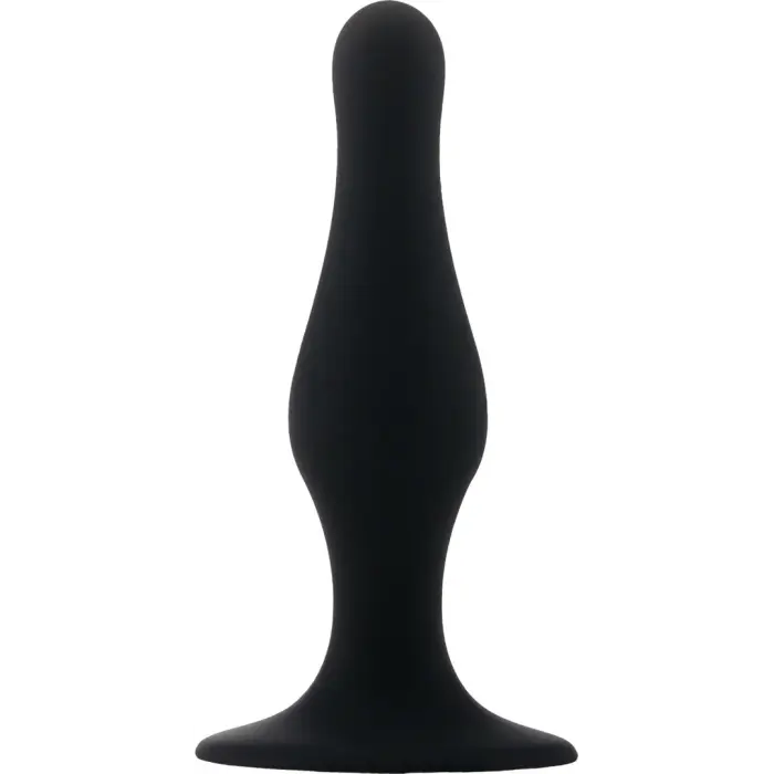Анальная пробка с присоской – 9.4 см (3.7″) – Черный Фото num