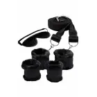 Whipsmart Fuzzy Bedroom Bondage Kit – plīša polsterētas manšetes – regulējams saistīšanas komplekts — Foto 2