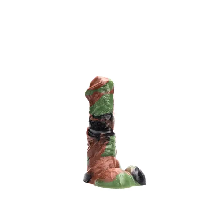 Kiotos Revolt Green Army 01 Small – silikona dildo – 16,5 cm