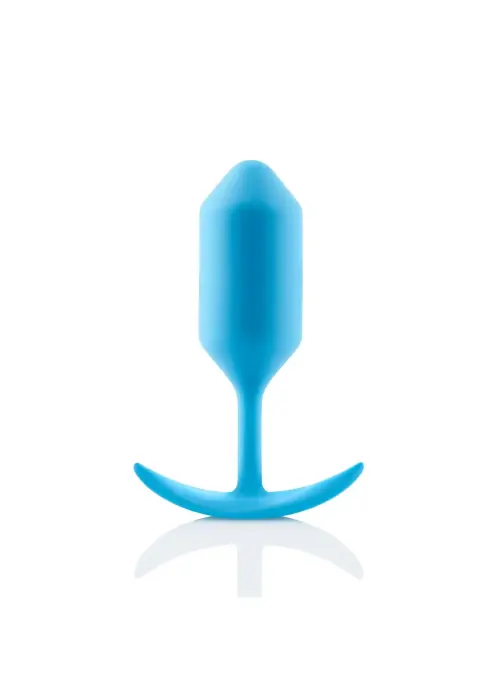 B-Vibe Snug Plug 3 – Sile anaaltapp raskusega – 12 cm – Sinine