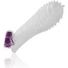 OHMAMA tekstuurne pikendusmuhv vibreeriva kuuliga – 15 cm (6″) – läbipaistev — Foto 2