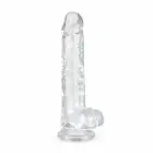 You2Toys Crystal Jelly alusega dildo – 19 cm (7.5″) – läbipaistev — Foto 1