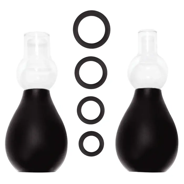 Krūšu galu erektoru komplekts – melns Foto 2