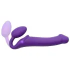 Vibruojantis strap-on M – 15.2 cm (6″) – violetinis — Nuotrauka 4
