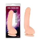 Realistic Dildo with Balls and Suction Cup – 25 cm (10″) – Skin Photo