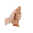 Išlenktas realistiškas dildo su sėklidėmis ir siurbtuku – 18 cm (7″) Photo