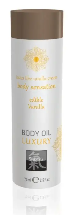HOT Luxury Body Oil Vanilla masāžas eļļa – 75 ml