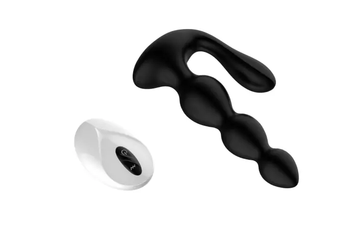 Remote Silicone Anal Beads – Black Photo