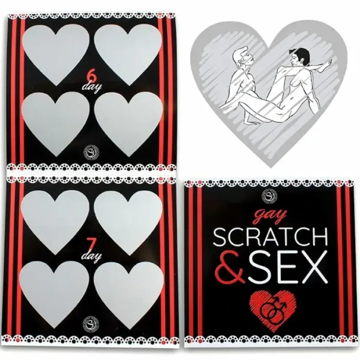 Secret Play Scratch & Fun erotiska kāršu spēle pāriem LGBTQ+ daudzvalodu izdevums