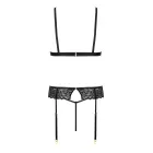 THP108 3-Piece Lace Lingerie Set – Black – S/M — Photo 1