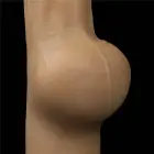 Love Toy kahekihiline silikoonist dildo käepidemega – 28 cm (11″) – Nahavärv — Foto 4