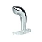 EXO Rogue metāla e-stim prostatas masieris – 9 cm (3.5″) – Caurspīdīgs — Foto 1