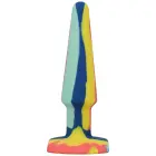 Groovy Silicone Anal Plug – 12 cm – Multicolored — Photo 2