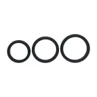 LEVELZ Wide O Silicone Ring Set L/XL/XXL Black – 3-Pack — Photo 3