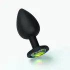 Camileo - Anālais spraudnis ar maināmiem dārgakmeņiem - 7 cm (2.8″) - Melns — Foto 4
