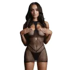 Мини-платье с открытыми чашечками Duo Net – чёрное – One size — Фото 9