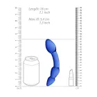 Superior klaasist dildo – 20 cm (8″) – sinine — Foto 7
