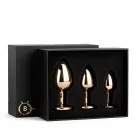 Jewellery Red Gold 3-Piece Anal Plug Set – 8.7 cm – Multicolored — Photo 7