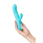 JOS MERRY-SWI Rotējošs truša vibrators ar klitora stimulatoru – 21 cm (8.1″) – zils — Foto 7