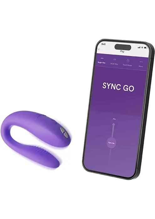 We-Vibe Sync Go valkājams vibrators – violets Foto 1