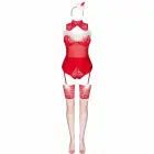 LivCo Corsetti Fashion LC 90604 Festive Body Set with Stockings & Headband – S/M — Photo 3
