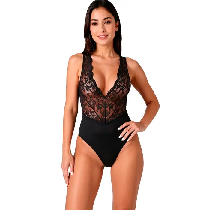 PASSION Evalie Bodysuit – Black – S/M