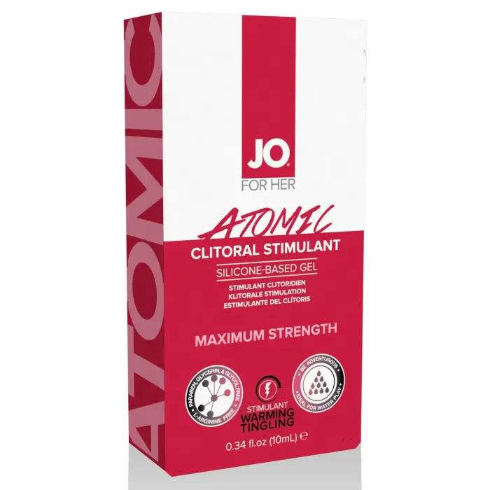 System JO For Her Atomic согревающий стимулирующий гель для клитора – 10 мл