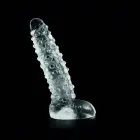 Tumšs kristāldzidrs dildo – 23 cm — Foto 3