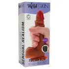 Vibruojantis dildo su apyvarpe – 23 cm (9″) – Karamelės — Nuotrauka 2