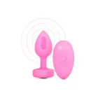 B-Vibe vibrējošs sirds formas anālais spraudnis – S – Rozā — Foto 1