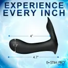 E-Stim Pro G-punkta pantiju vibrators – 12 cm (4.7″) – melns Foto 10