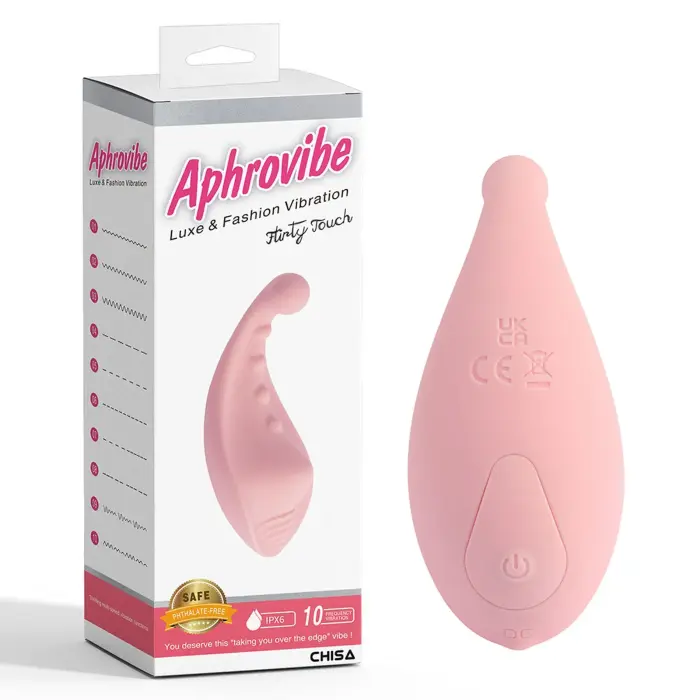 Flirty Touch vibrators – 10.3 cm (4″) – caurspīdīgs