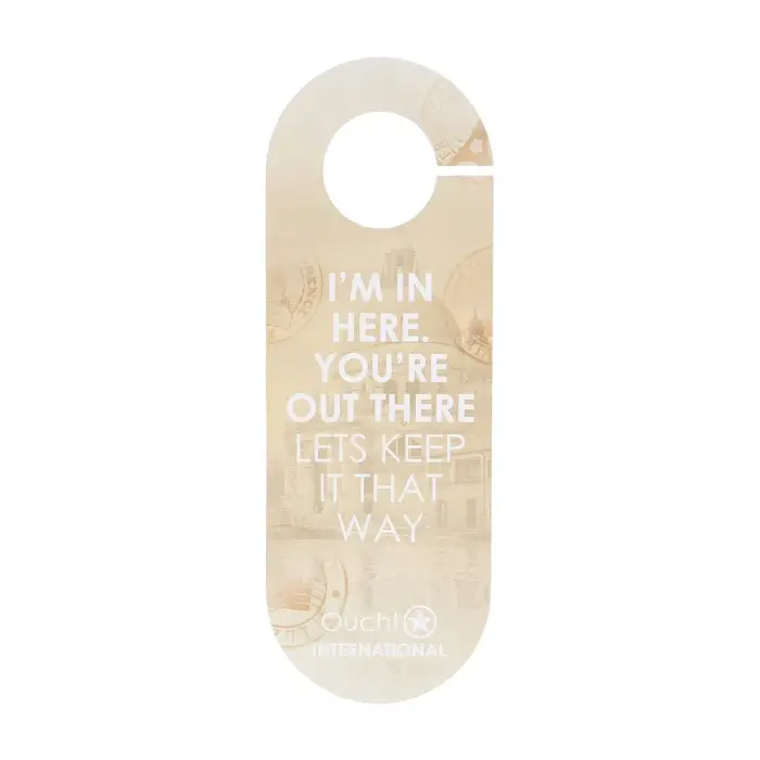 Ouch! International door hanger