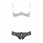 Christine Marzia – elastīgas mežģīnes string ar atvērtu soli – melns – XXL — Foto 6