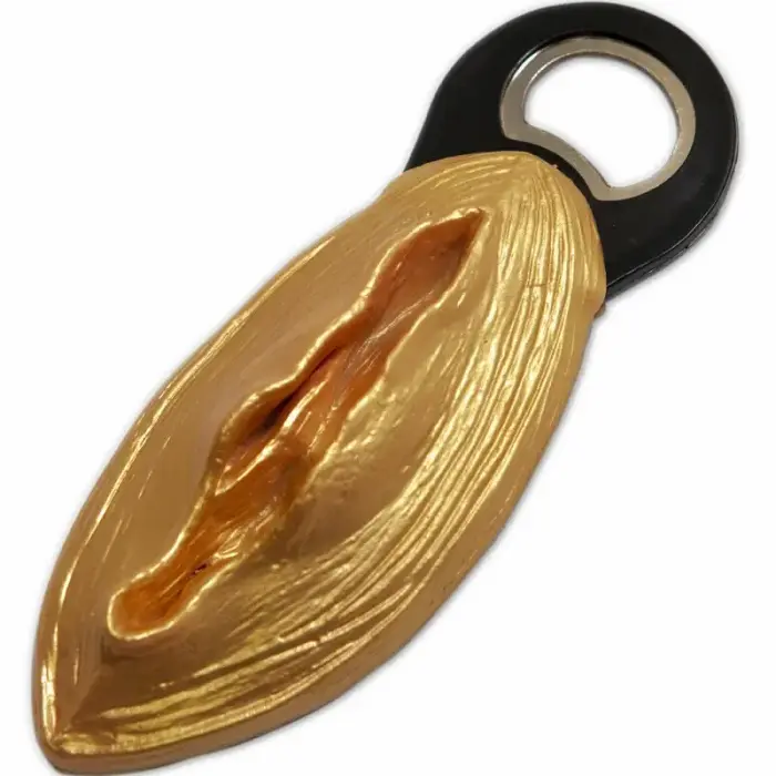 Diablo Picante Party Bottle Opener – black/gold – upright design