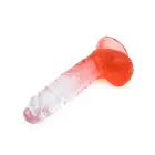 Kiotos Cox värviline dildo iminapaga – 18.5 cm (7.3″) – Läbipaistev/Punane — Foto 6